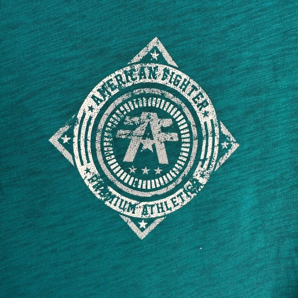 American Fighter Abilene Polo Shirt Mens 3XL Dark Teal Cotton Short Sleeve Logo
